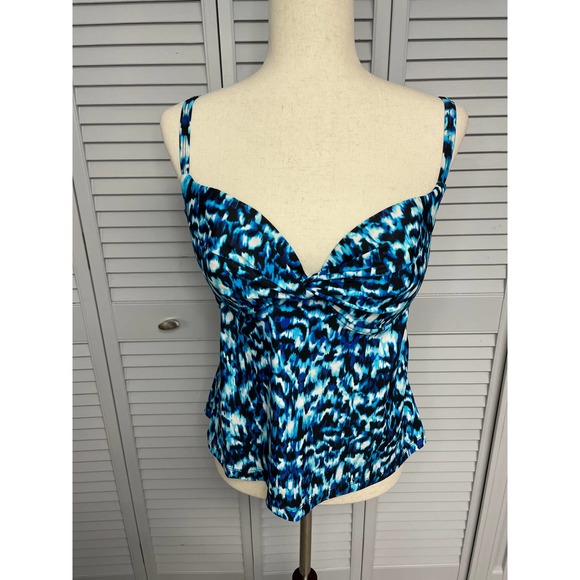 Maidenform Swim Maidenform Swim Underwire Pushup Tankini Top Womens